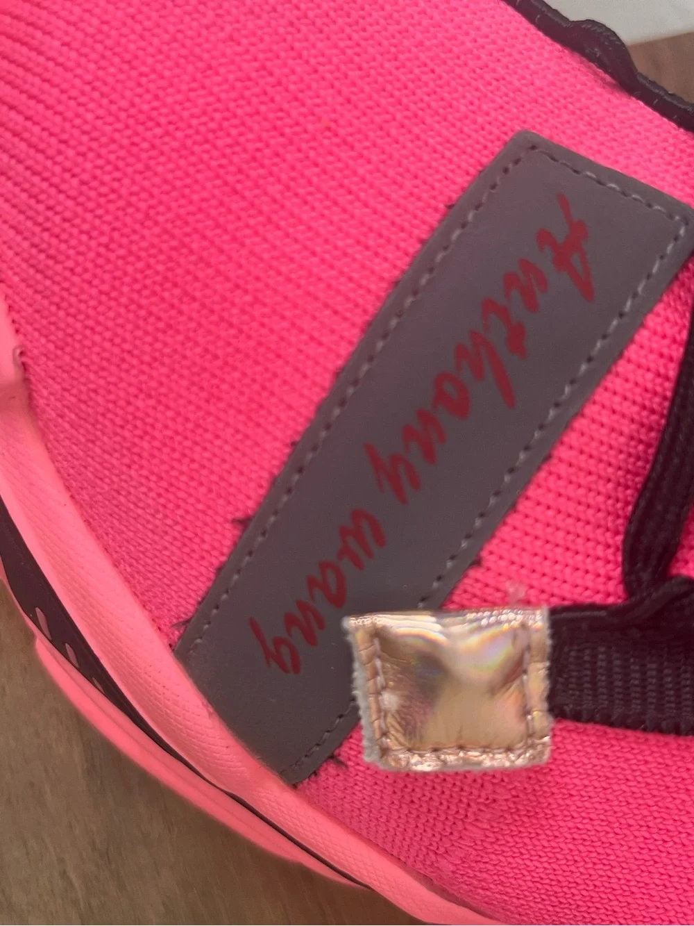 Bright Pink Sock-Style Platform Sneakers
